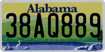 AL license plate 38AQ889