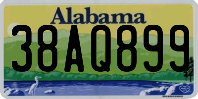 AL license plate 38AQ899