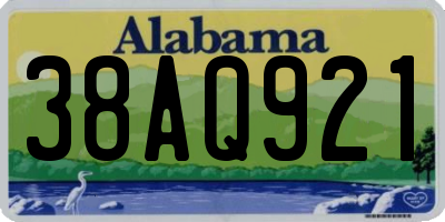 AL license plate 38AQ921