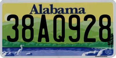 AL license plate 38AQ928