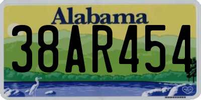 AL license plate 38AR454