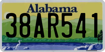 AL license plate 38AR541