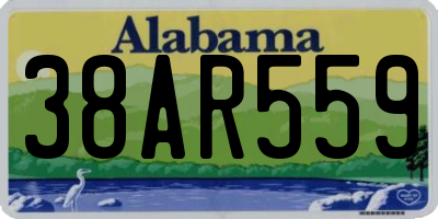 AL license plate 38AR559