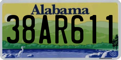 AL license plate 38AR611