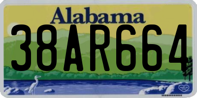 AL license plate 38AR664