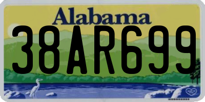 AL license plate 38AR699
