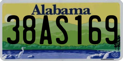 AL license plate 38AS169