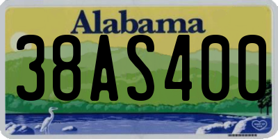 AL license plate 38AS400