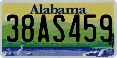 AL license plate 38AS459