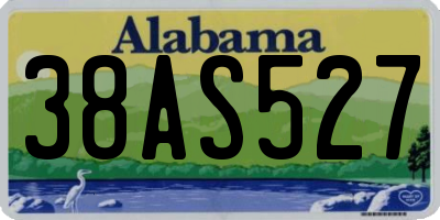 AL license plate 38AS527