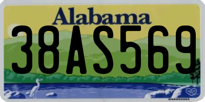 AL license plate 38AS569
