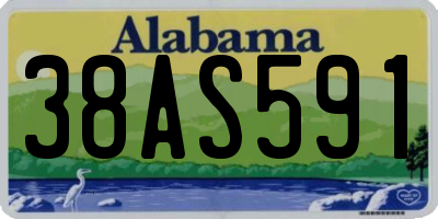 AL license plate 38AS591