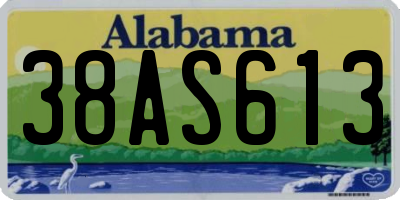 AL license plate 38AS613