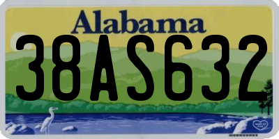 AL license plate 38AS632