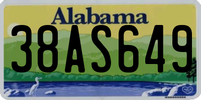 AL license plate 38AS649