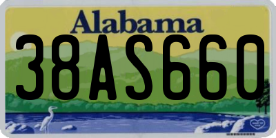 AL license plate 38AS660