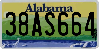 AL license plate 38AS664
