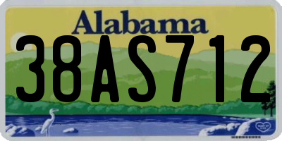 AL license plate 38AS712