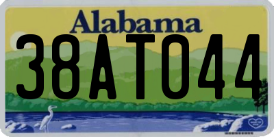 AL license plate 38AT044