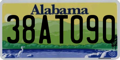 AL license plate 38AT090