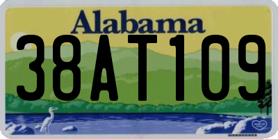 AL license plate 38AT109