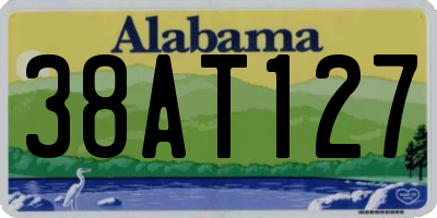 AL license plate 38AT127