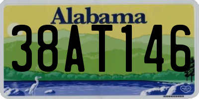 AL license plate 38AT146