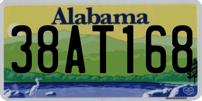 AL license plate 38AT168