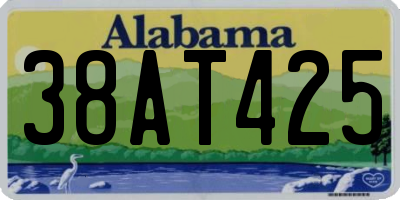 AL license plate 38AT425
