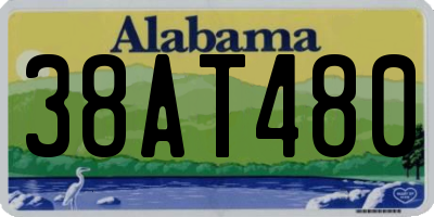 AL license plate 38AT480