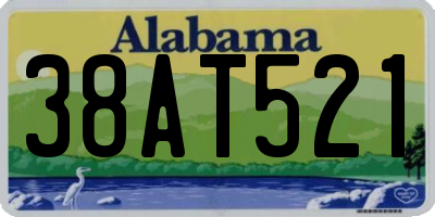 AL license plate 38AT521