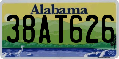 AL license plate 38AT626