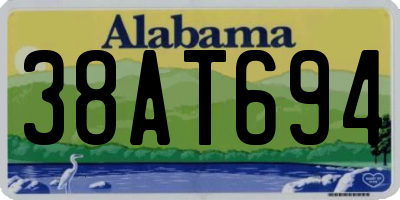 AL license plate 38AT694