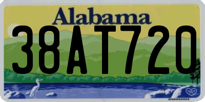 AL license plate 38AT720