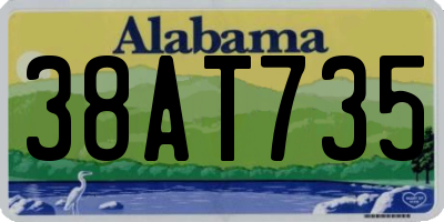 AL license plate 38AT735
