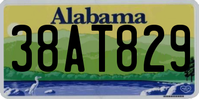 AL license plate 38AT829