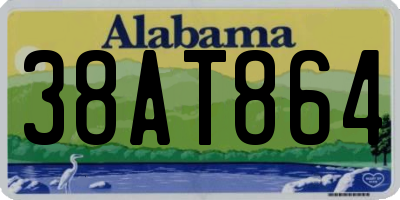 AL license plate 38AT864