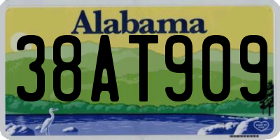 AL license plate 38AT909