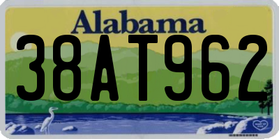 AL license plate 38AT962