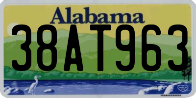 AL license plate 38AT963