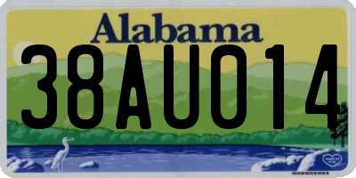 AL license plate 38AU014