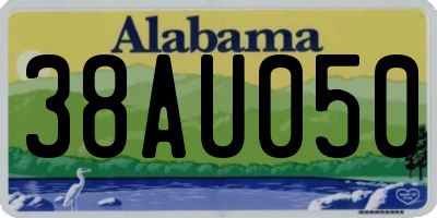AL license plate 38AU050