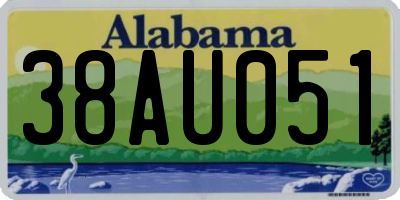 AL license plate 38AU051