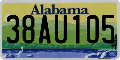 AL license plate 38AU105