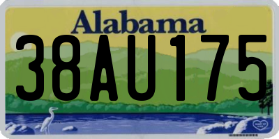 AL license plate 38AU175