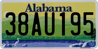 AL license plate 38AU195