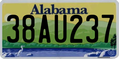 AL license plate 38AU237