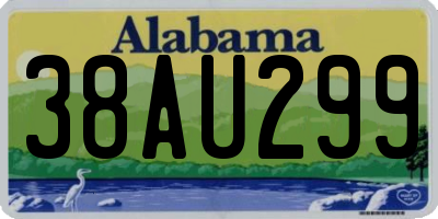 AL license plate 38AU299
