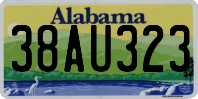 AL license plate 38AU323