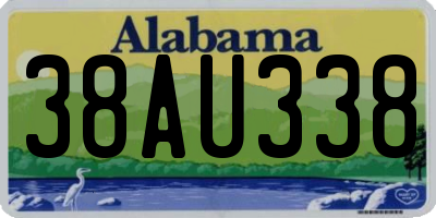 AL license plate 38AU338